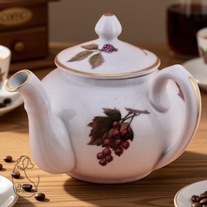 Royal Worcester Teapot - Etsy