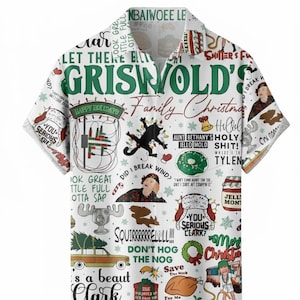 Weihnachtshemd Herren Lustig Knöpfbar Funky Freizeithemd