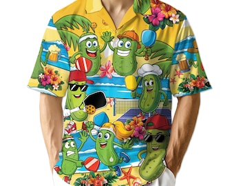 There’s No Sorry In Pickleball Hawaiian Shirt, Funny Pickleball Shirt, Unisex Aloha Shirt, Pickleball Gift, S-5XL