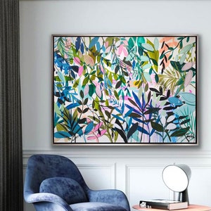 colorful   tropical abstract painting nice  abstract art colorful  original painting    by Jolina Anthony