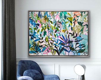 colorful   tropical abstract painting nice  abstract art colorful  original painting    by Jolina Anthony