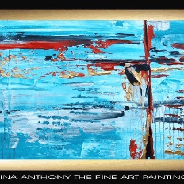 jolinas   abstract series with rich goldmetalic original painting free shipping, from jolina anthony  super fast shipping in 3 days in your home express shipping