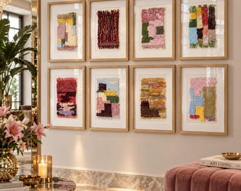 Framed Woven Wall Art | Handmade Textile Fiber Art | Boho Wall Decor | Natural Fiber Art | 3D Shadow Box Frames | Ready to Hang