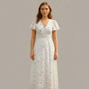 Solara Maxi Dress Sewing Pattern | Shirred Waist (PDF Pattern)