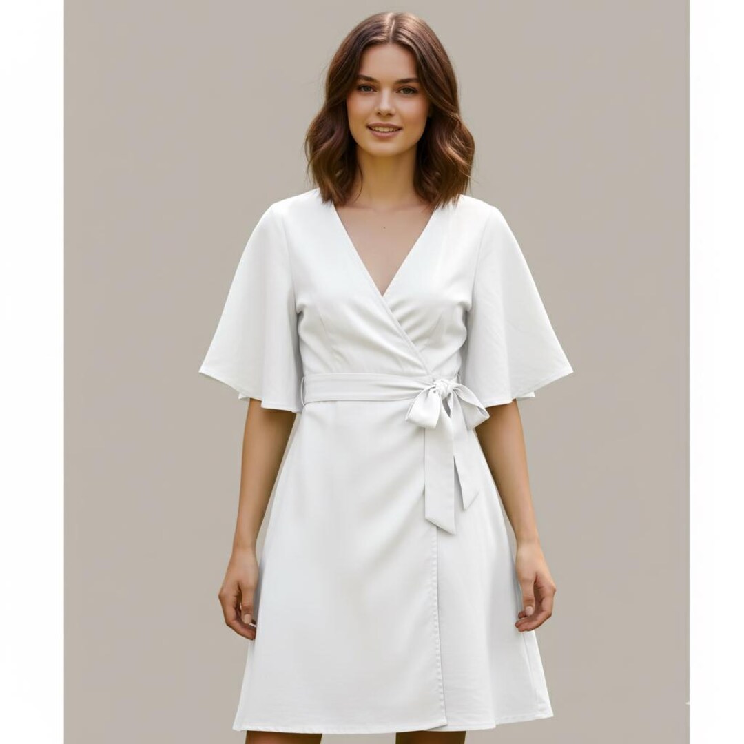 Aurora Wrap Dress Sewing Pattern PDF | Beginner-friendly Kimono-style ...