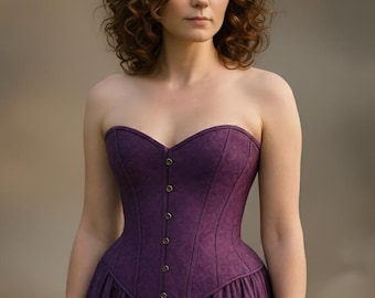 Classic Overbust Corset Sewing Pattern | 16 Sizes, 4" Waist Reduction (PDF Download)