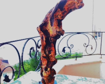 Handmade Driftwood Wall Hanging:  Coastal Beach House Art  (23x9 in.)