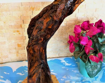 Handmade Driftwood Whale Sculpture: Coastal Nautical Wall Art