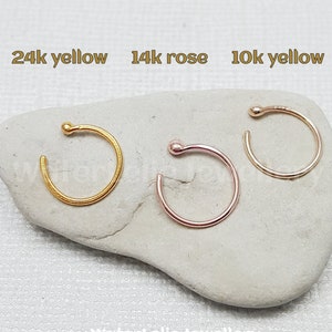 Solid Gold Hoop Earrings. 10k Gold huggie hoops. 14k gold huggie earrings. Solid gold earrings. 20 gauge. 14k Rose gold hoops. Gold earrings