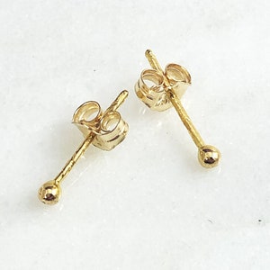 24K Gold earrings. Solid 24k gold studs. 24k stud earrings. Nugget studs. Ball studs. Tiny stud earrings. Pure 24k gold. Mens stud earrings