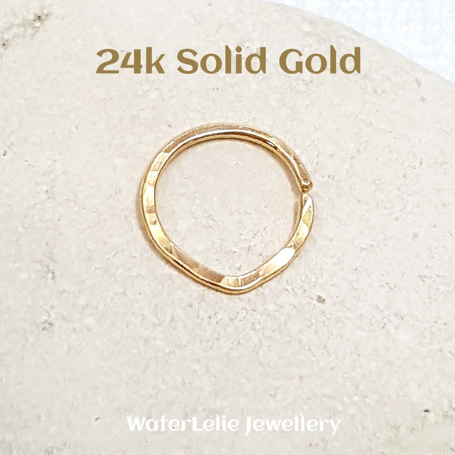 14K, 18K, 24K Yellow, White, Rose Gold or Platinum VERY RARE Genuine  Purple/Pink Diamond Nose Ring