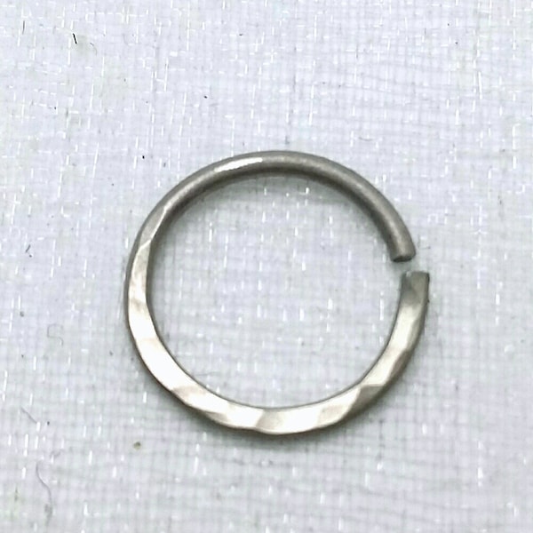 titanium nose ring. TITANIUM hoop 20g 18g. cartilage hoop. septum ring. hypo allergenic nose ring. nose jewelry. titanium piercing