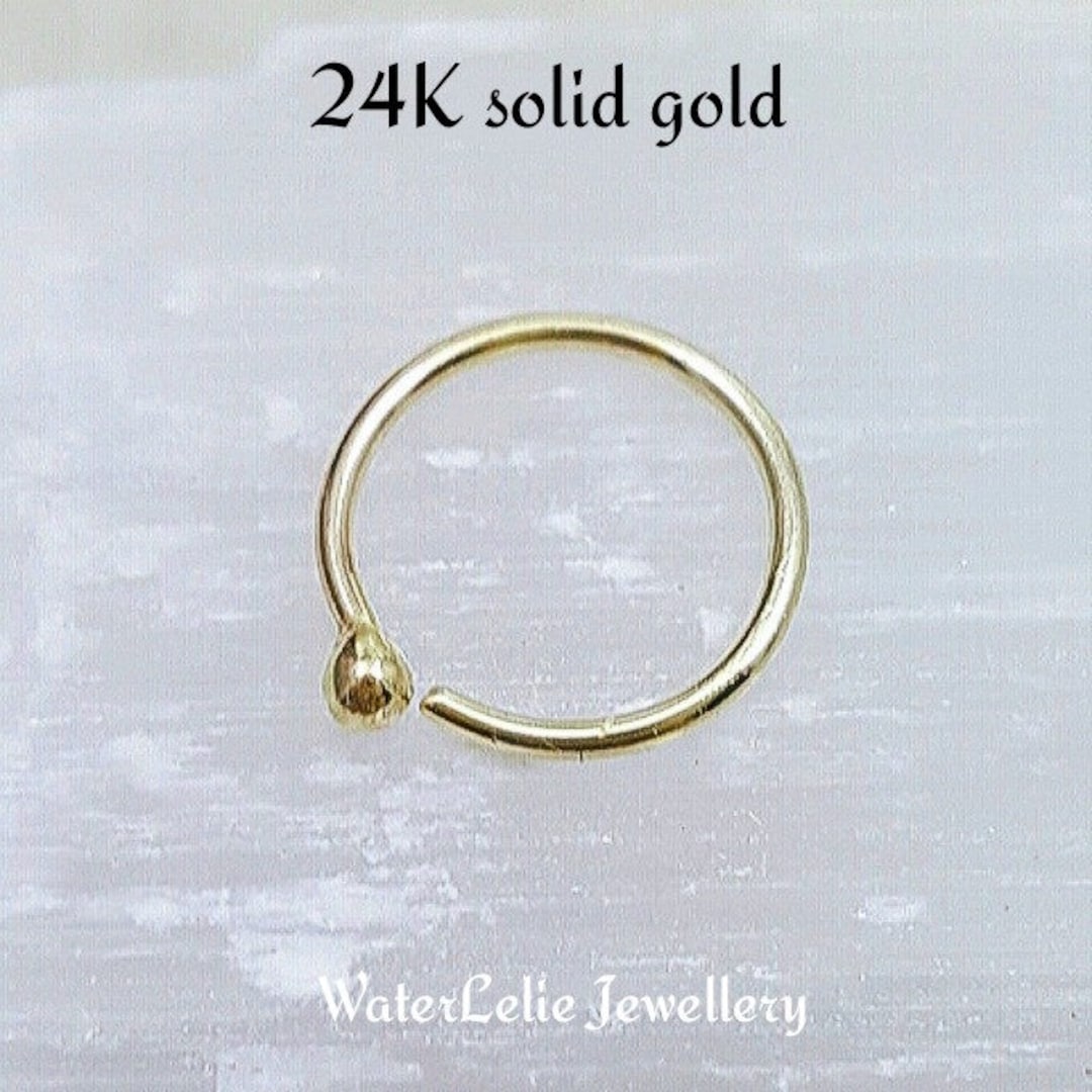 24k nose ring hoop deals