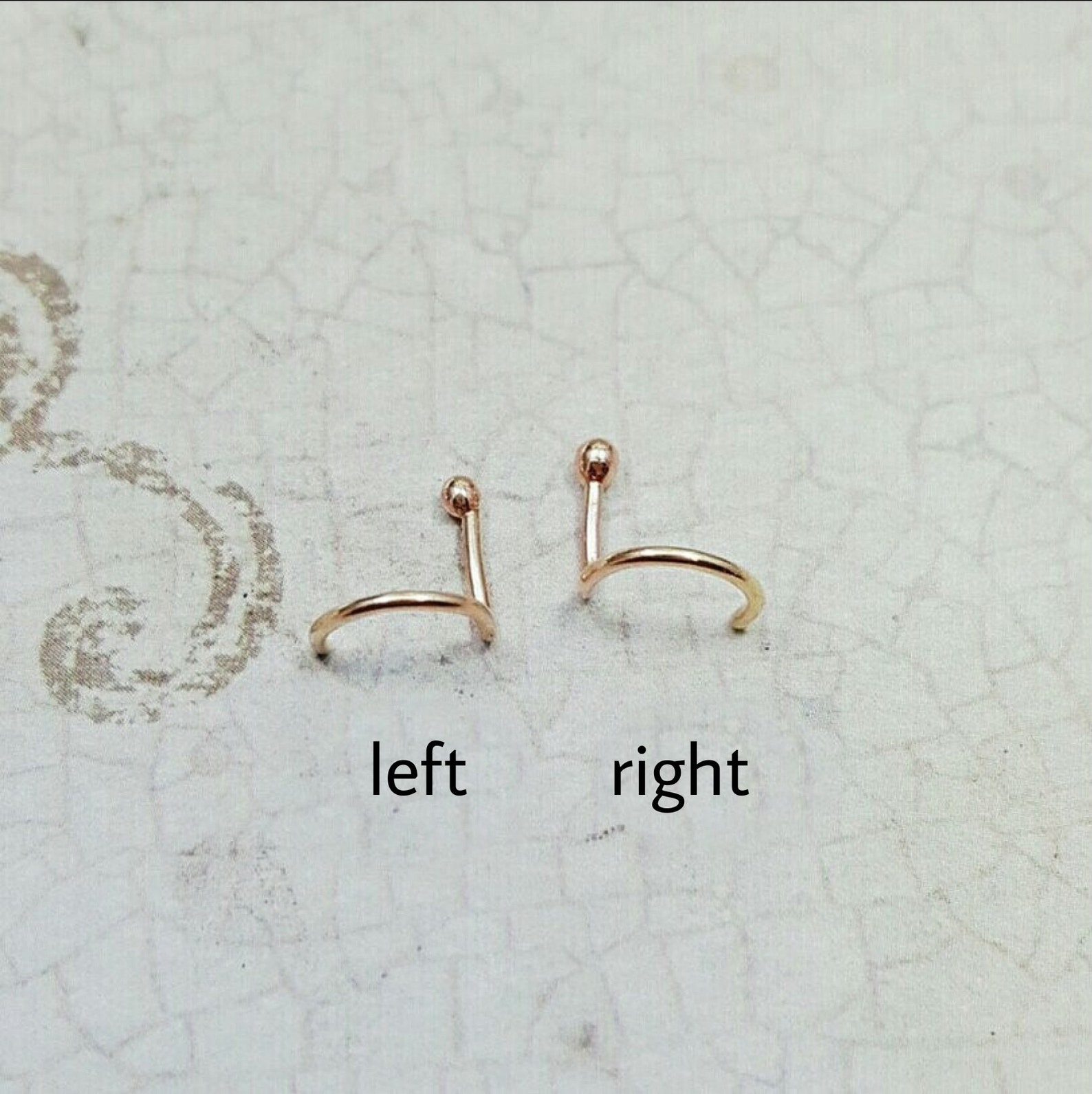 22k Yellow Gold Ball Nose Stud. Solid Gold Nose Stud. Screw in Etsy