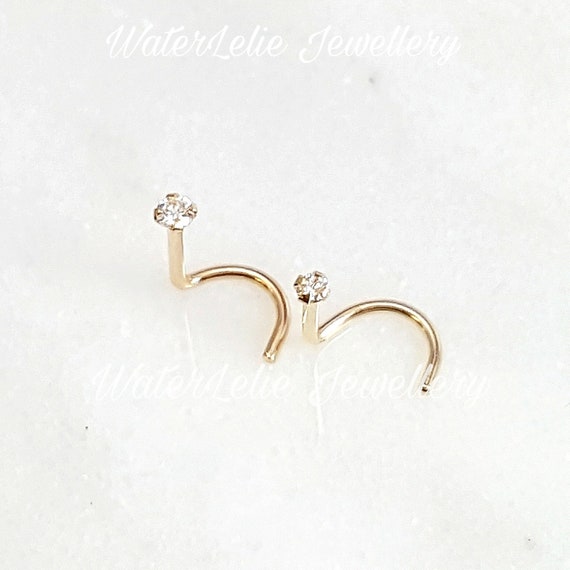 Gold nose stud screw new arrivals