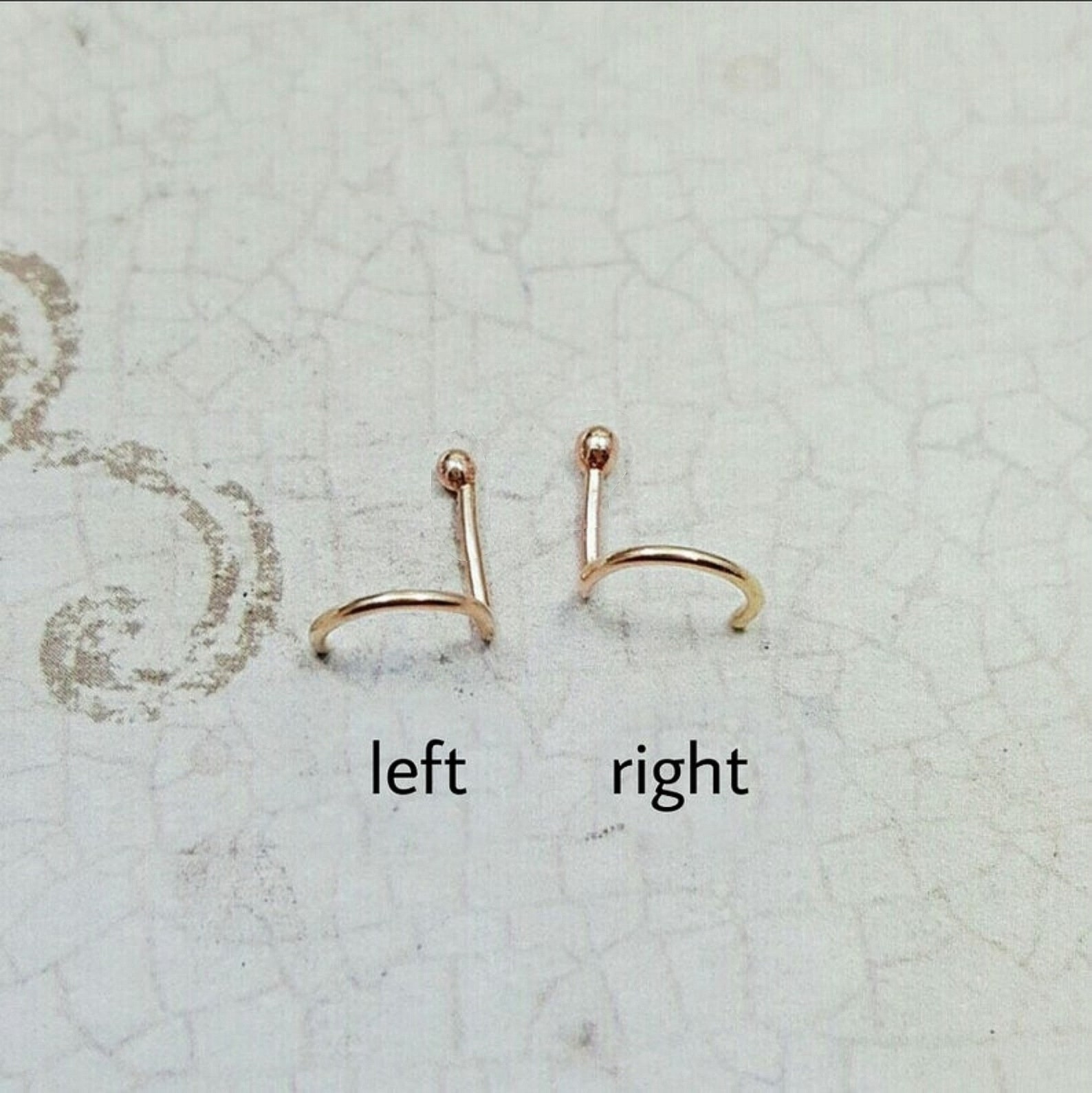 Solid Gold Nose Stud. 24k Solid Gold Ball Nose Stud. Tiny Gold Etsy