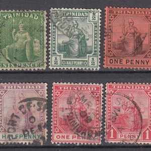 Trinidad Used Old Different Stamps