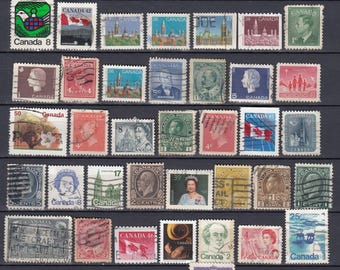 CANADA Grand lot de timbres oblitérés différents. De l'ancien au moderne