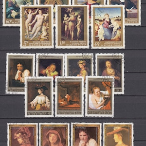 Art Painting Rembrandt Complete Sets Used Stamps