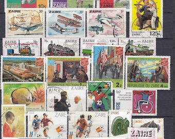 Zaire: diferentes sellos usados