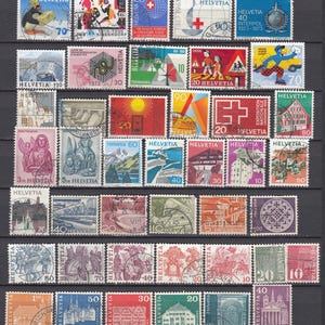SWITZERLAND Different Used(o) Stamps Collection