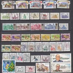 Lot de timbres différents occasion RUSSIE