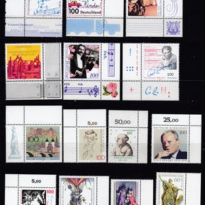 Germany 1990’s Single Stamps Mint Never Hinged