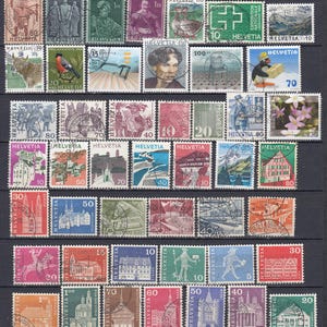 SVIZZERA Lotto di francobolli usati diversi
