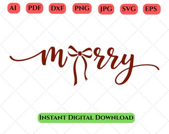 SVG de lazo navideño, PNG de coqueta navideña, camiseta navideña retro, SVG de lazo rojo para las fiestas, PNG de alegre y brillante, SVG de camiseta festiva y adorable