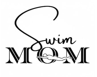 Swim Mom words png svg, Swim Competition Day Vibes, Gift for Swim Mom, Swim Mom Shirt, sublimation, Swimming png svg, instant download