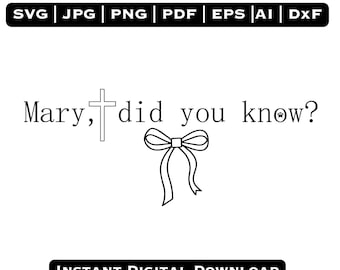 Mary Did You Know Svg, Nativity Scene Svg, Christmas Religious Design, Bible Verse Manger Svg, Christian Shirt Design, Trendy Christmas Png,