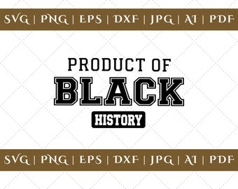 Product of Black History png, African American Pride png, Melanin Heritage DTF Transfer, Black Excellence svg, I Am Black History Cricut Cut
