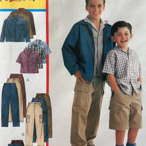 Boy's Jacket, Shirt, Pants and Shorts - Easy McCall's Sewing Pattern #2087 (Uncut) Size 7-10