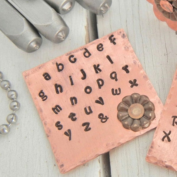 2mm LOWERCASE Aras Font Letter Punch Set - Steel Alphabet Letter Punch Stamp Set - Metal Stamps for Hand Stamped Jewlery