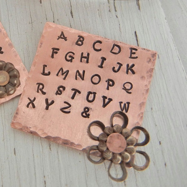 2mm UPPERCASE Aras Font Alphabet Letter Punch Set -  Steel Alphabet Letter Punch Stamp Set - Metal Stamps for Hand Stamped Jewlery