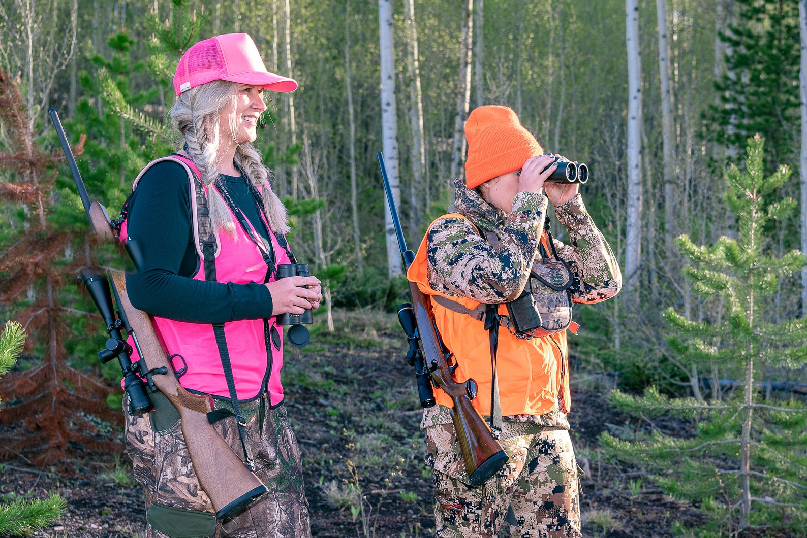 Blaze Pink Hunting Trucker Hat Etsy