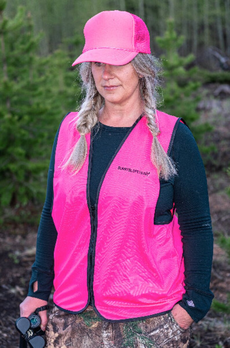 Blaze Pink Hunting Vest Etsy Hong Kong