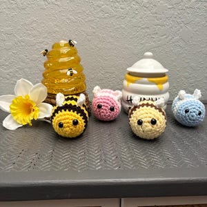 Crochet Bee Plush – Handmade Bumblebee