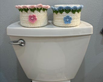 Toilet Paper Holder/Cover, Handmade, Bathroom Decor (Custom orders welcome)