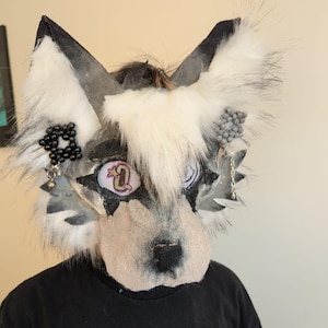 Grey Wolf Therian Mask & Accessories