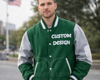 Varsity Jacket Wool | Baseball Jacket | Letterman Jacket | Custom Varsity | Personalized Jacket | College Jacket for Men & Women