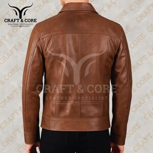 Brown Real Leather Jacket for Men and Women - Genuine Sheepskin Outerwear.png