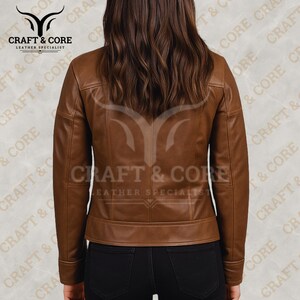Brown Real Leather Jacket for Men and Women - Genuine Sheepskin Outerwear.png
