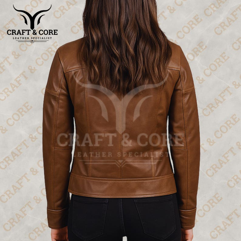 Brown Real Leather Jacket for Men and Women - Genuine Sheepskin Outerwear.png
