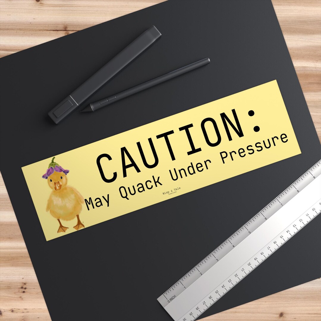 Duck Bumper Sticker: Hand-drawn Funny Car Decal - Etsy