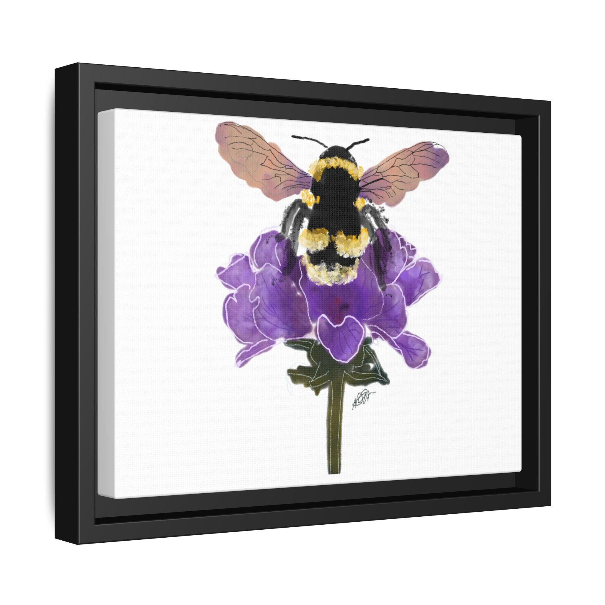 絵画 アクリル絵 額縁 キャンバス 蜂 絵画 キャンバス 額縁 ハチ 油絵