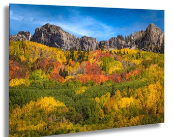 Kebler Pass Autumn Aspen Photo: Colorado Rocky Mountain Landscape
