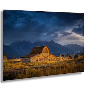 Moulton Barn Sunrise Print: Grand Teton National Park Photography