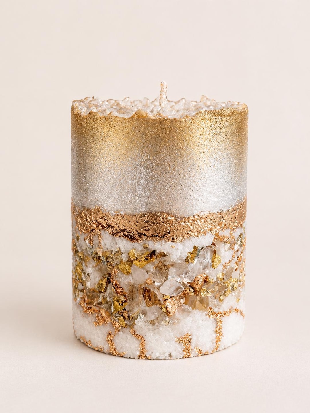 Gold Crystal Candle | Geode Candle | Luxury Home Decor Gift - Etsy