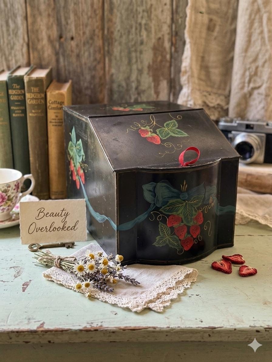 Vintage Metal Bread Boxes - Etsy Canada